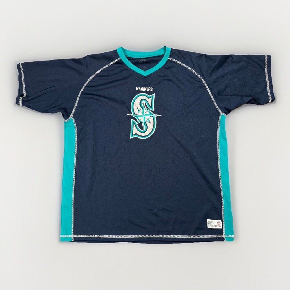 MLB Seattle Mariners True Fan Genuine Merchandise Jersey Mens 2XL
